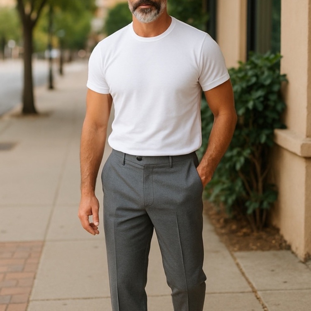 Zanella for Nordstrom Men’s Charcoal Gray Dress Wool Pants Size 34